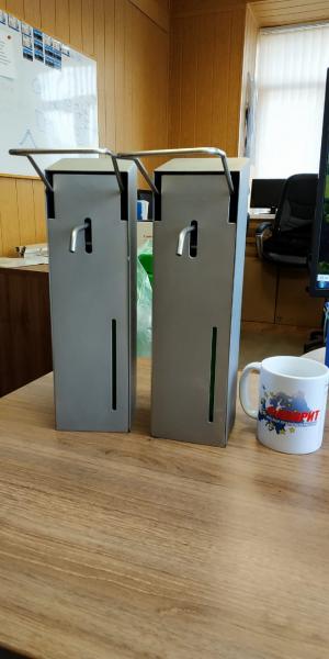 Дозатор настенный локтевой для жидкого мыла и антисептика ASP-LD-01 — фото 3